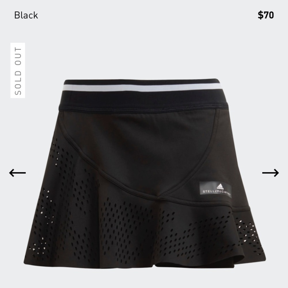Stella McCarthy black tennis skirt (SOLD OUT OL)